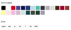 gamme couleur t-shirt col V