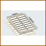 étiquettes en planches